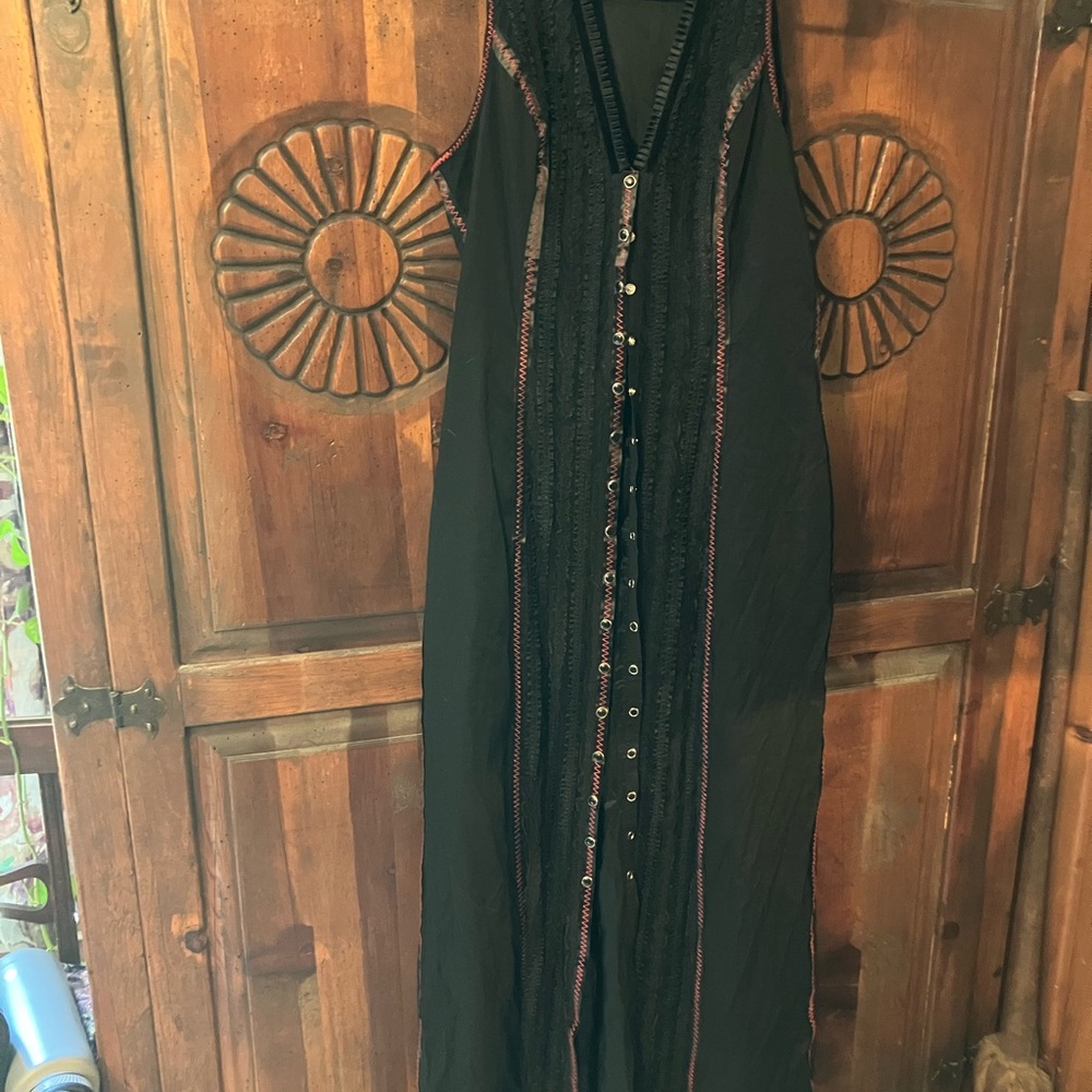 Blacklist Gothic Bustle Maxi Dress